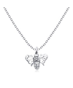 Little Cute Bee Silver Necklace SPE-4212